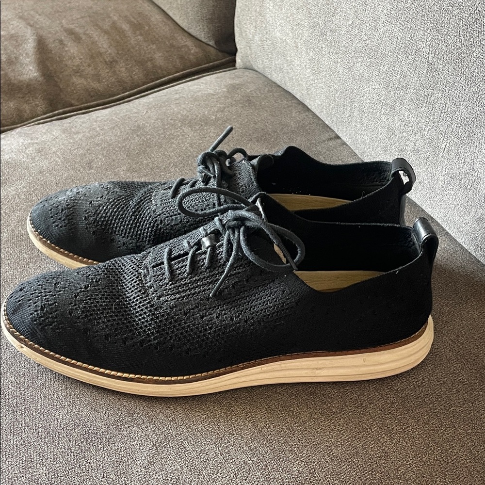 Cole Haan Zerogrand Black Knit Sneakers